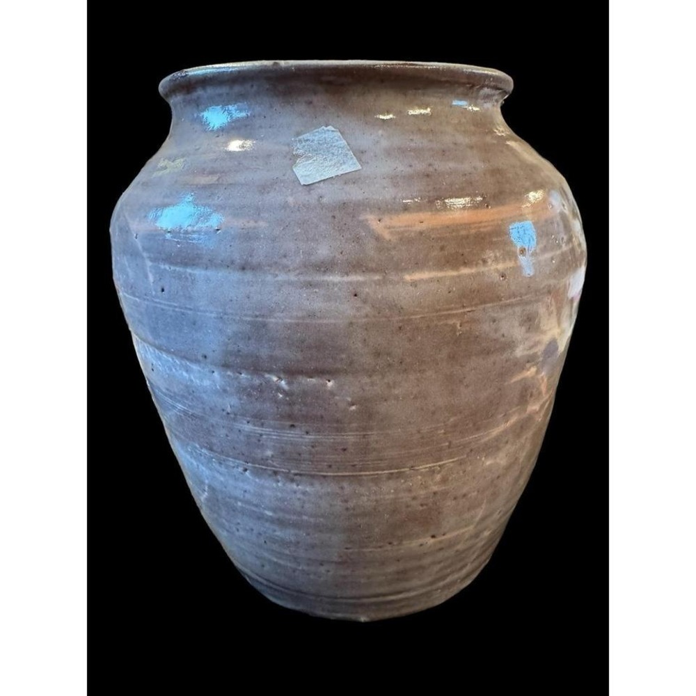 Vintage RARE Artist Signed Clay Vase. Purple Glaze. NWOT. One of a Kind